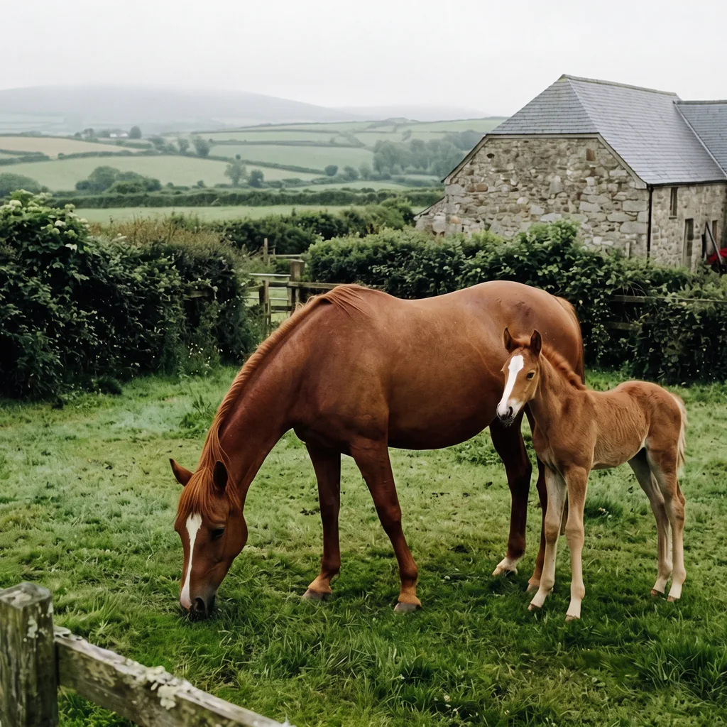 Élevage de chevaux au Écuries de Bellefond, Saint-Just-le-Martel